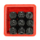36pcs 4mm Stamps Letters Alphabet Numbers Set Punch Steel Metal Tool Craft