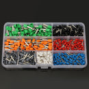 600Pcs Wire Copper Connector Insulated Cord Pin End Crimp Terminal 22-10AWG Kits