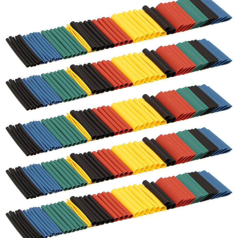 280pcs Assortment Ratio 2:1 Heat Shrink Tubing Tube Sleeving Wrap Kit with Box