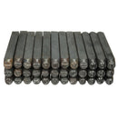 36pcs 4mm Stamps Letters Alphabet Numbers Set Punch Steel Metal Tool Craft